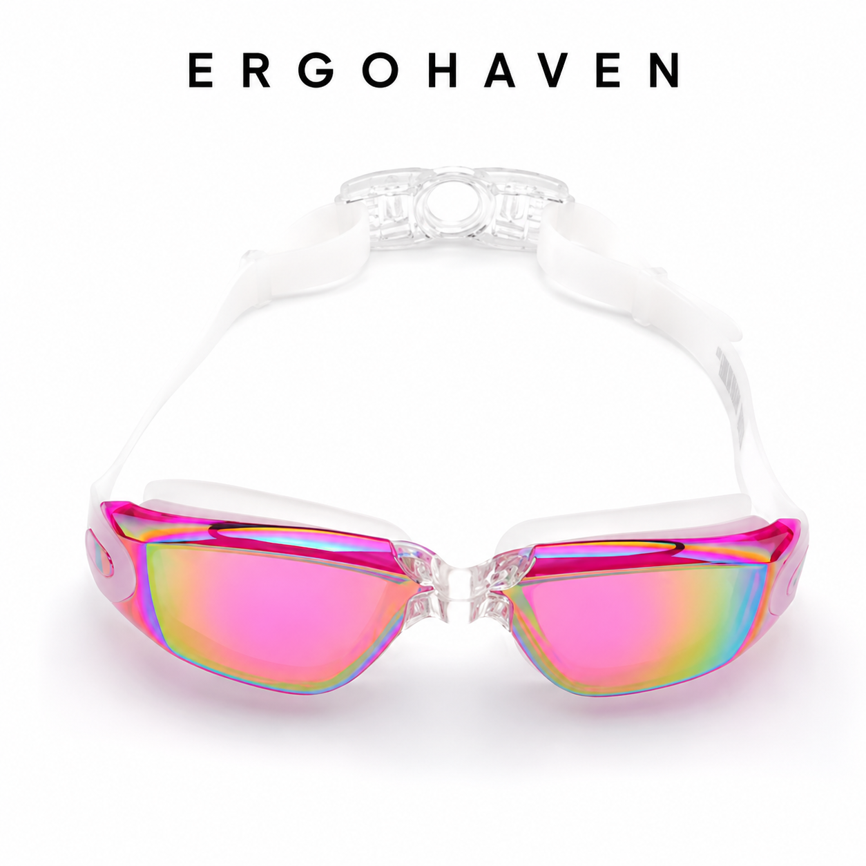 ErgoHaven Prescription Swim Goggles for Nearsighted Adults – Anti-Fog UV Protection