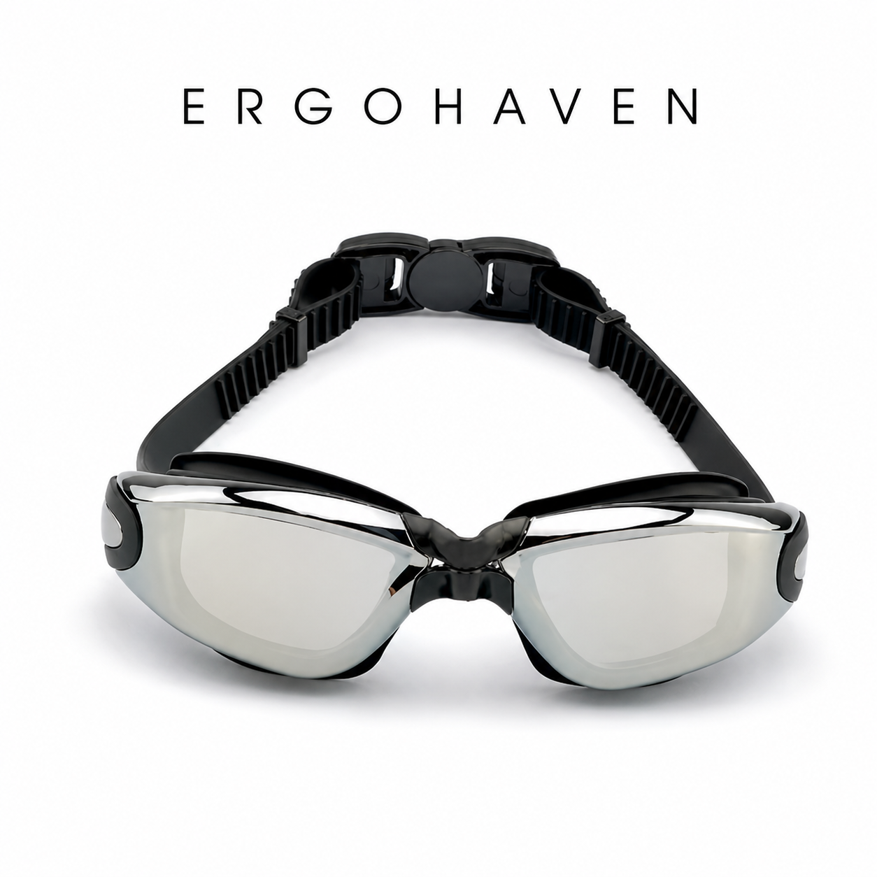 ErgoHaven Prescription Swim Goggles for Nearsighted Adults – Anti-Fog UV Protection