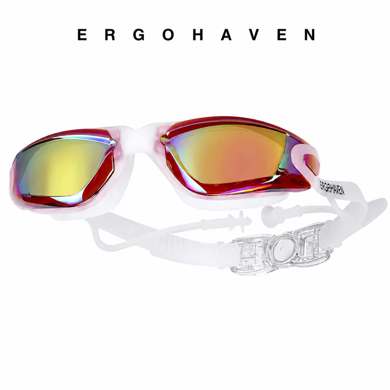 ErgoHaven Prescription Swim Goggles for Nearsighted Adults – Anti-Fog UV Protection