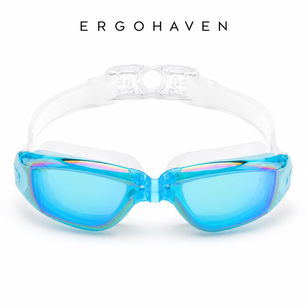 ErgoHaven Prescription Swim Goggles for Nearsighted Adults – Anti-Fog UV Protection