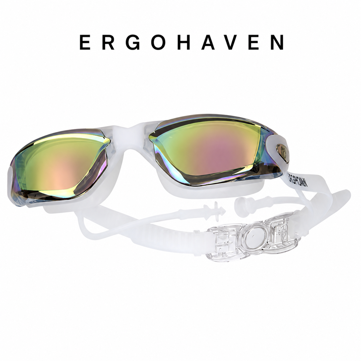 ErgoHaven Prescription Swim Goggles for Nearsighted Adults – Anti-Fog UV Protection
