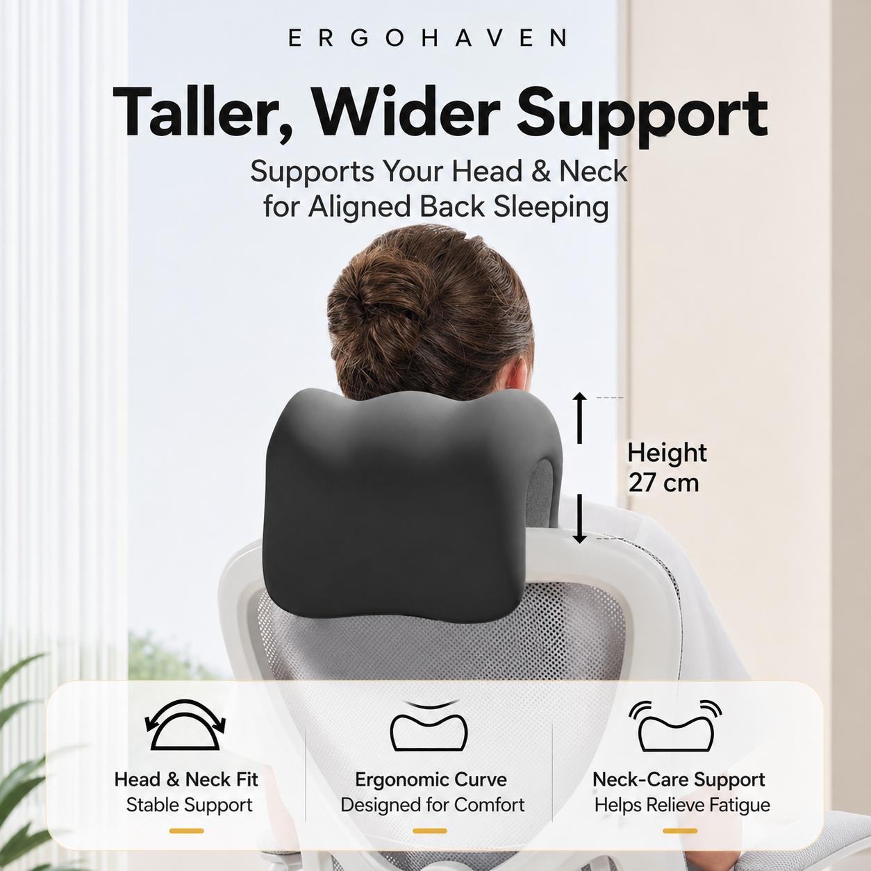 ErgoHaven Multi-Position Ergonomic Neck Support Pillow