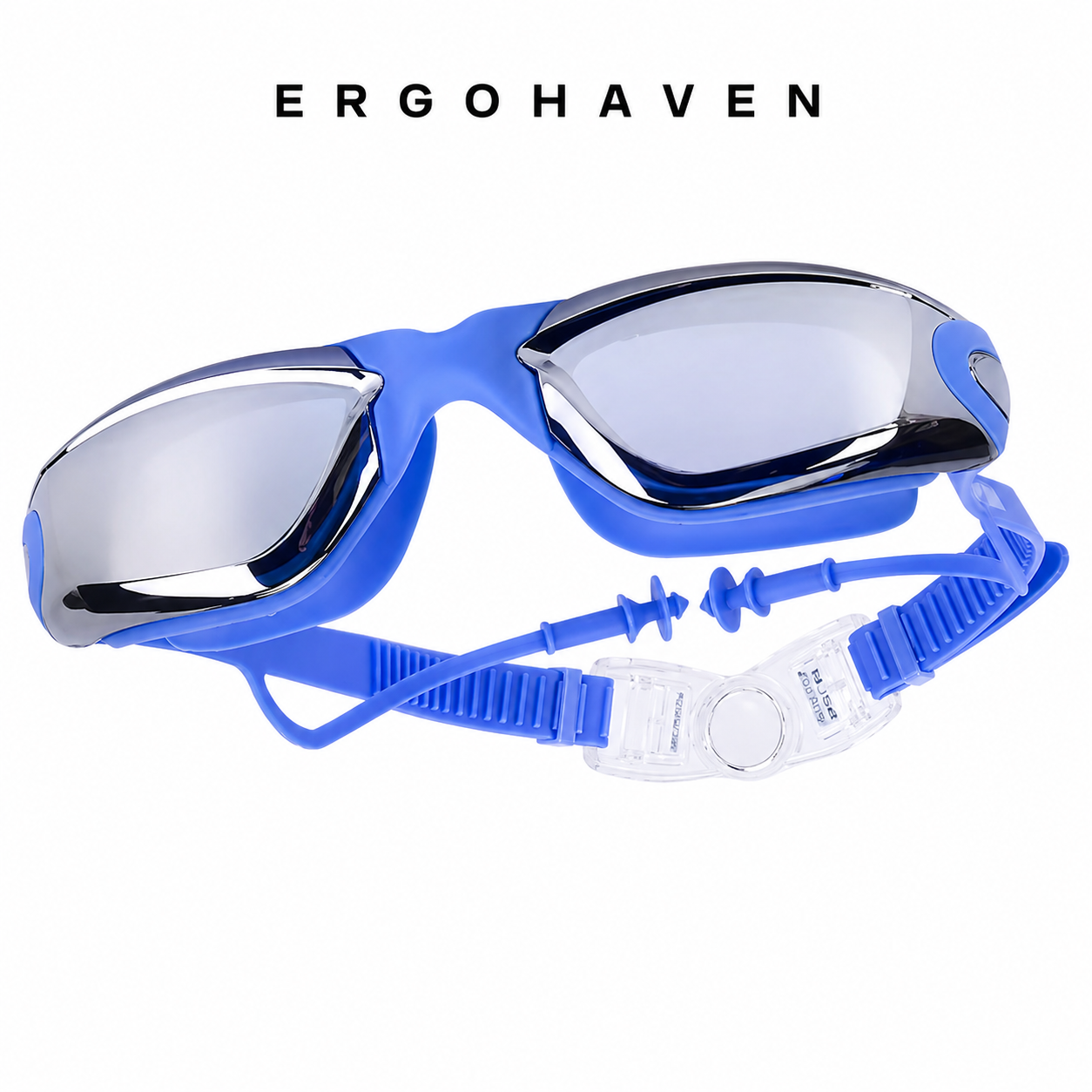 ErgoHaven Prescription Swim Goggles for Nearsighted Adults – Anti-Fog UV Protection