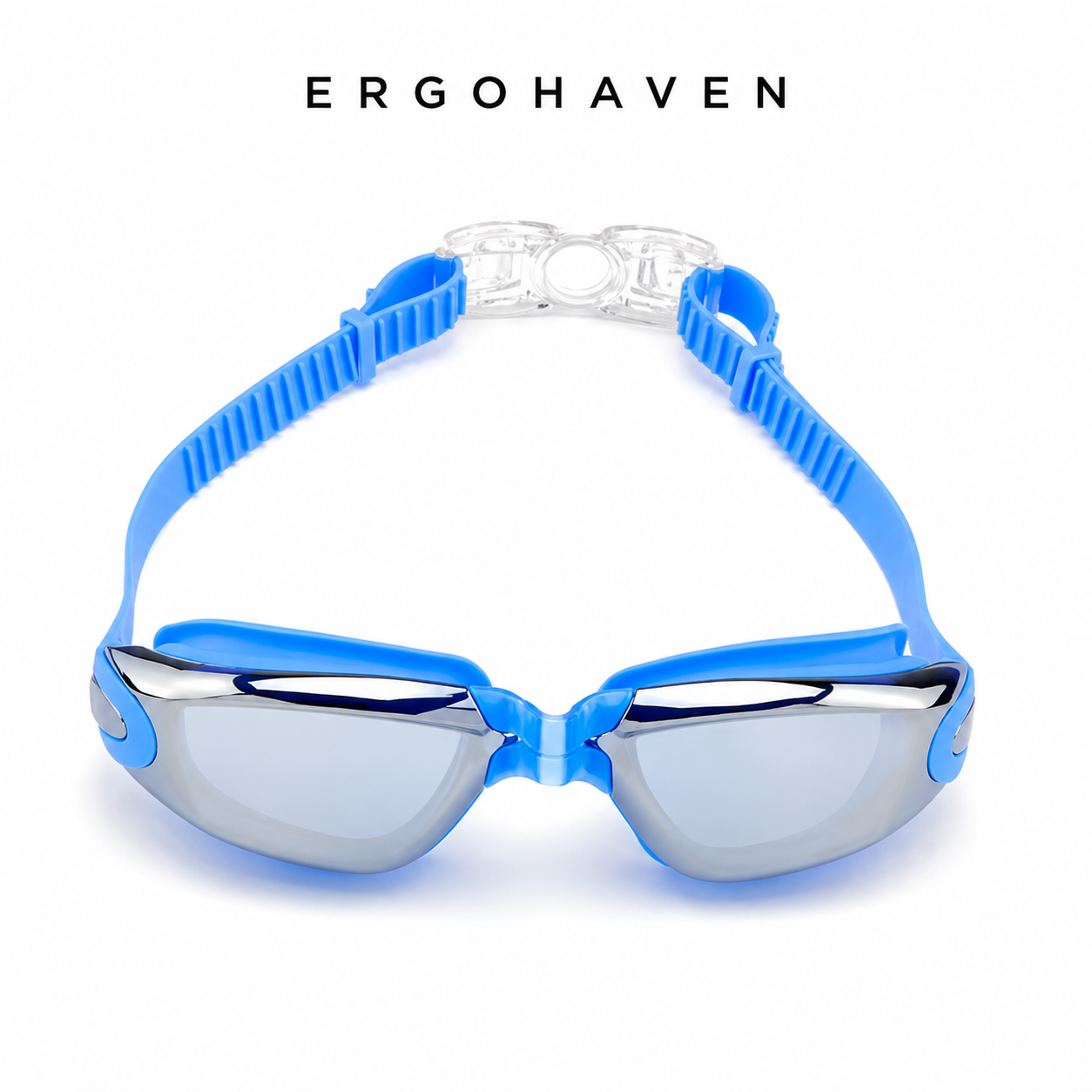 ErgoHaven Prescription Swim Goggles for Nearsighted Adults – Anti-Fog UV Protection