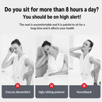 ErgoHaven PostureEase 2-in-1 Ergonomic Memory Foam Seat Cushion with Lumbar Support, L-Shaped Back & Seat Support Pillow, Breathable Non-Slip Office Chair Cushion
