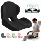 ErgoHaven PostureEase 2-in-1 Ergonomic Memory Foam Seat Cushion with Lumbar Support, L-Shaped Back & Seat Support Pillow, Breathable Non-Slip Office Chair Cushion